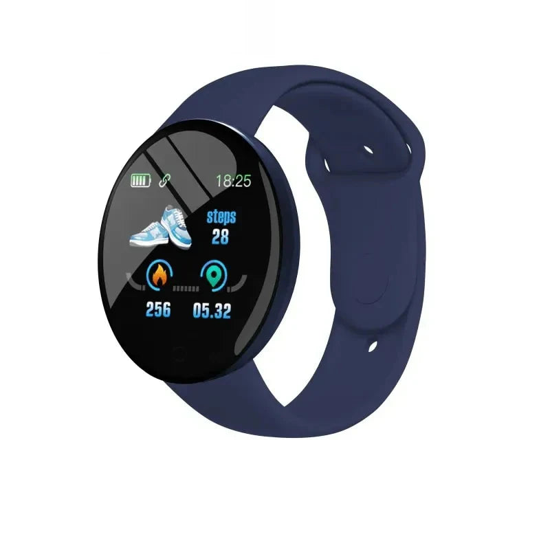 Smartwatch D18 Multifuncional. Relógio inteligente para homens e mulheres, Bluetooth conectado ao telefone, música, fitness, pulseira de esportes, monitor de sono.