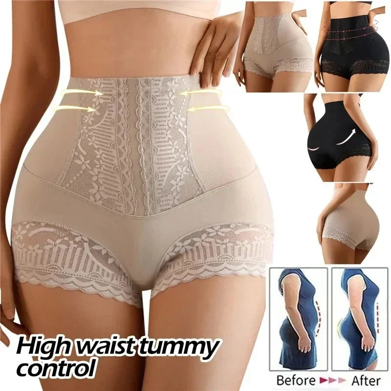 , Calcinha para Mulheres, Cintura Alta Barriga Plana Shapewear, Bumbum Lifter, Body Shaper, Roupa Interior Emagrecimento, Calcinha Pós-parto Shaping.