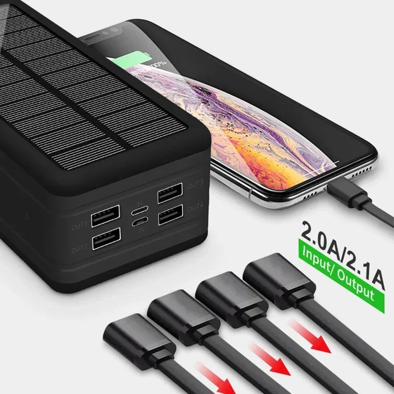 Carregador solar e USB, Para Todos Os Modelos de Celular. Carregamento Rápido,