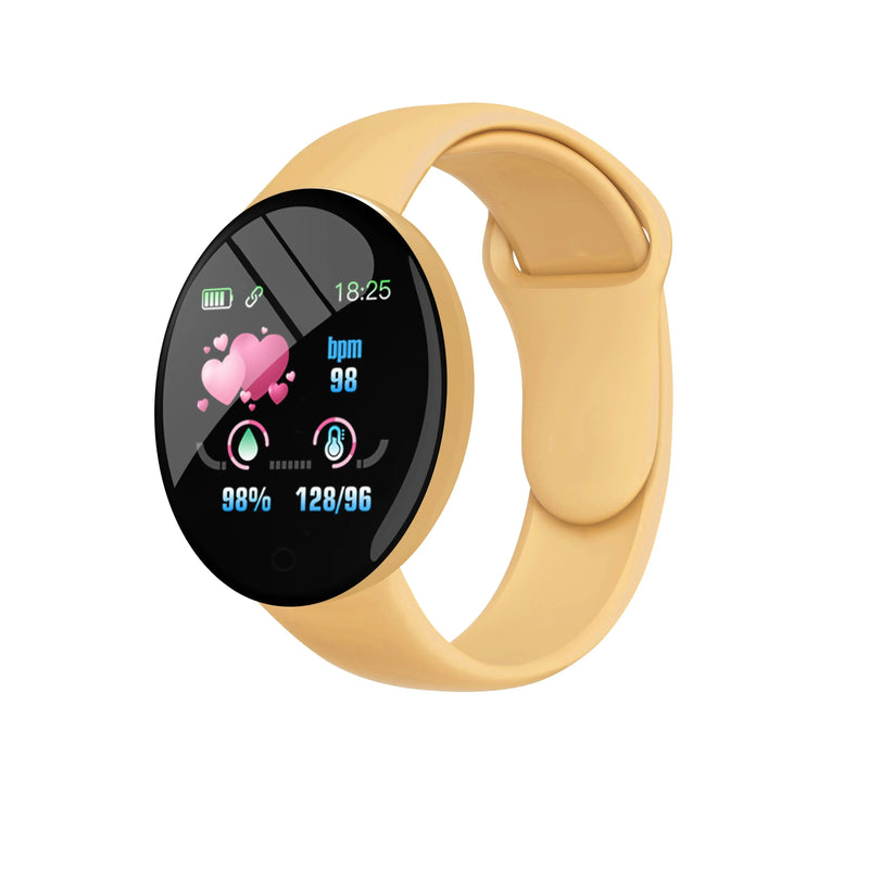 Smartwatch D18 Multifuncional. Relógio inteligente para homens e mulheres, Bluetooth conectado ao telefone, música, fitness, pulseira de esportes, monitor de sono.